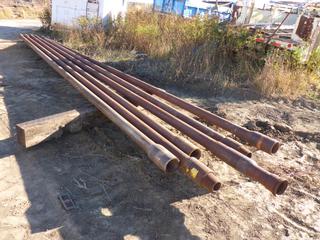 Qty Of (6) 31ft 6in Drill Stems w/ 4 1/2in OD **Located Offsite at 21220-107 Avenue NW, Edmonton, For More Information Contact Richard at 780-222-8309**