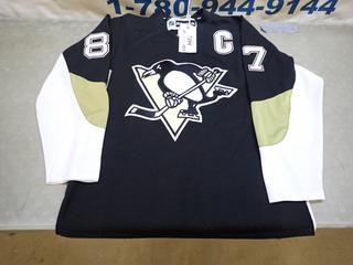 Pittsburgh Penguins Sidney Crosby Reebok Hockey Jersey, Size 56 (G-1)