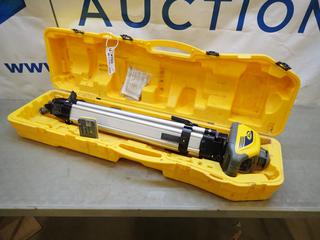 2013 Spectra LL100 Precision Laser w/ Tripod Stand and Case c/w Spectra Precision Trimble HR320  Receiver/Detector (D2)