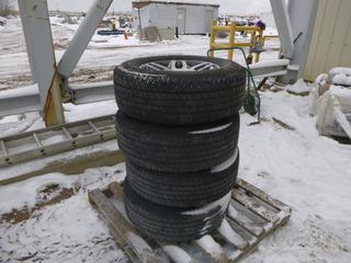 (4) Goodyear Wrangler 265/70R18 Tires w/ 8 Bolt Rims, 170mm Bolt Pattern