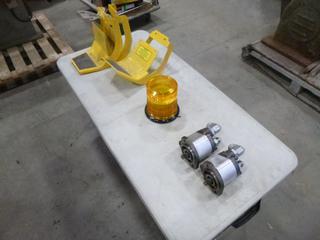 (2) Gear Pumps, (3) Single Side Step, (1) Beacon Light (P22)