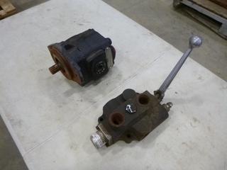 (1) Parker Hydraulic Gear Pump, (1) Hydraulic Control Valve (F2)