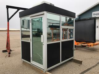 6ft x 7ft Guard Shack W/ Heater, Wired For Electrical *Note: Buyer Responsible For Loadout* **LOCATED OFFSITE @ Fort McMurray Airport, 547 Snow Eagle Drive, Fort McMurray, AB Call Chris For Info @ 587-340-9961**
