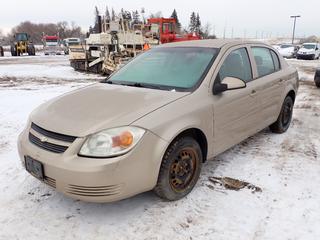 2008 Chevrolet Cobalt LT Sedan c/w A/T, A/C, 185/60R15 Tires, VIN 1G1AL55F587286185 *Note: Rebuilt Status, Last Registered In BC, Boost To Start, Kms Unknown, Passenger Fender Dented, Cracked Front and Rear Bumpers, Hood Latch Stiff, Stain On Seats, Cracked Windshield*