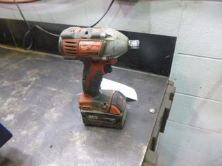 Milwaukee, 1/2in. Impact Wrench, W/ Charge Base, (2) Batteries, S/N: B78CD13040544
