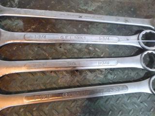 (3) 1 3/4in. Wrenches, (1) 1 5/8in. Wrench