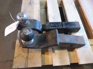 (1) 2in. Ball Hitch W/ Reducer, (1) 2 5/16in. Ball Hitch