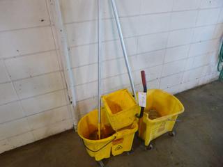 (2) Mop Buckets, (2) Mops