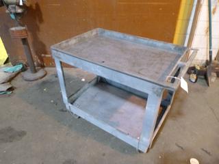 Plastic Rolling Cart, Approx. 36 In. X 24 In.