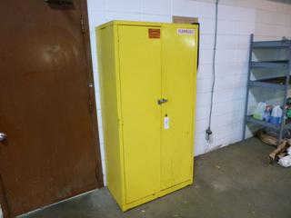 Metal Storage Cabinet, Approx. 36 In. X 20 In. X 72 In.