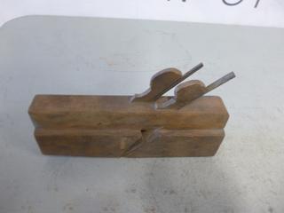 Wooden Hand Router/Plane, Approx. 9.5in. X 2in.