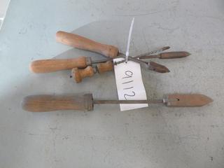 (2) Soldering Irons From Approx 11in. To 15in., (1) Wire Spinner Approx 9in.