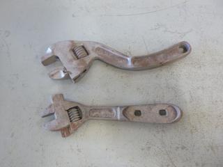 (2) Adjustable Wrenches From Approx 8in. To 10in.