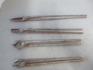 (4) Various Size Blacksmithing Clamps