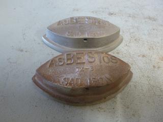 (2) Asbestos Sad Iron, Model: 72-B