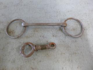 (1) Horse Bit, (1) Clamp