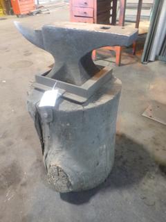 150 Lbs. Anvil W/ Hardie Hole & Pritchel, W/ Stand, Stump and Anchor