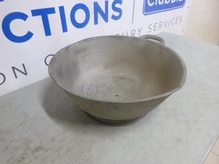 Metal Bowl, Approx. 19 In.