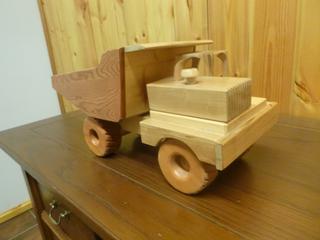 Wooden Toy Dump Truck, Approx 16in.
