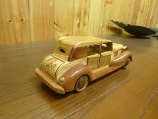 Wooden Car, Approx 10in.