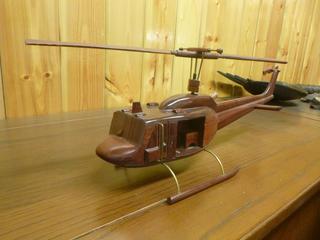 Wooden Helicopter, Approx 16in.