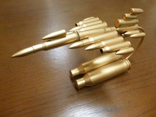 Plane Made W/ Bullet Casings, Aprox 8in. Long