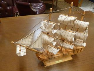 Confection Model Sailboat, Approx 11in.