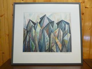 Deep Fried Crystals, Artist: Abel Lee, Oil Based Ink On Paper, 38in. X 34in., Appraised @ $600