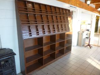 Wood Display Shelving, Approx 96in. X 12in. X 82in. *Note: Buyer Responsible For Loadout*