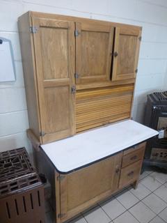 Coffee/Baking Station w/ Flour Dispenser and Mouse Proof Drawer, Approx. 43 In. X 26 In. X 67 In. *Note: Buyer Responsible For Loadout*