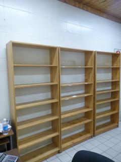 (3) 6-Shelf Bookshelves