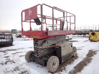 1999 MEC 3068ES Scissor Lift c/w 48 V, 30 Ft. Max. Height, 1,000 Lbs. Max. Weight, 7.50-10 Tires, Showing 626 Hrs, SN 08900280 *Note: Needs High Pressure Pump*