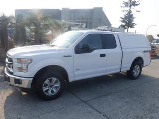 2016 Ford F-150 XLT Super Cab 4X4 Pickup c/w 2.7L, V6, A/T, 6.5 Ft. Box, Canopy and Bed Slide, Showing 202,671 Kms, VIN 1FTEX1EPXGKF14269 **Located Offsite In Burnaby, BC, Contact Chris For More Info @ 587-340-9961** (PL#0034)