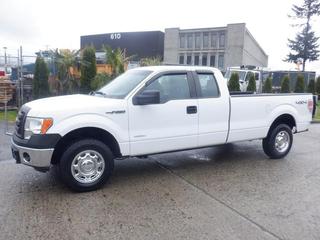 2012 Ford F-150 XLT Super Cab 4X4 Pickup c/w 3.5L V6 EcoBoost, A/T, 8 Ft. Box, Power Tailgate, Showing 126,877 Kms, Adjustable Foot Pedals, VIN 1FTVX1ET4CKD20005 **Located Offsite In Burnaby, BC, Contact Chris For More Info @ 587-340-9961** (PL#0037)