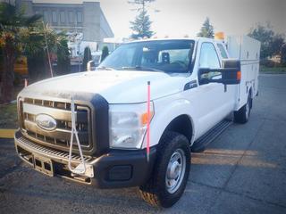 2011 Ford F-350 Super Duty Extended Cab 4X4 Service Truck c/w Bed Slide, 6.2L, V8, A/T, Showing 205,830 Kms, VIN 1FD8X3F62BEC82834 **Located Offsite In Burnaby, BC, Contact Chris For More Info @ 587-340-9961**