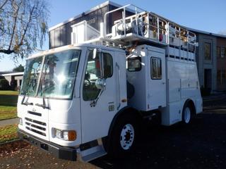 2003 Sterling Condor Utility Truck c/w Diesel, Air Brake, 12 Ft. WB, Showing 712 Km, Showing 13,905 Hrs, (Actual 193,795 Kms As Per Consignor), GVW 17,055 KG, VIN 49HABVAK03RM10176 **Located Offsite In Burnaby, BC, Contact Chris For More Info @ 587-340-9961**