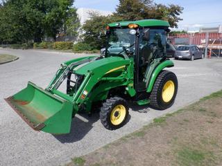 2010 John Deere 3520 Compact Utility Tractor c/w MFWD, 1.5L 3-Cylinder 37 HP Diesel, 1,220 Hrs, Shuttle Shift, AC Cab, 300CX Front End Loader, 3 Pt Hitch, 540 PTO, 1 Hyd Outlet, SN 1LV3520HCAH740081 (As Per Consignor) **Located Offsite In Burnaby, BC, Contact Chris For More Info @ 587-340-9961**