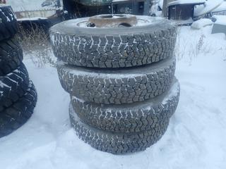 Goodyear G149 RSA Truck/Tractor Tires, Mounted On 10 Bolt Stud Steel Rims, 10R22.5
*Note: Buyer Responsible For Loadout*
**Located Offsite at 21220-107 Avenue NW, Edmonton, For More Information Contact Richard at 780-222-8309**