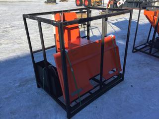 Unused TMG Industrial Skid Steer Post Pounder, 8in Post Diameter, 700 Ft-lb Energy Class, 500-900 BPM Pounding Rate, TMG-PD700S. Control # 9032.