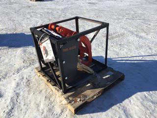 Unused TMG Industrial 30in Skid Steer Log Grapple Attachment, 42in Claw Opening, 3000-lb Grapple Capacity, Universal Mount, TMG-SLG30. Control # 9049.