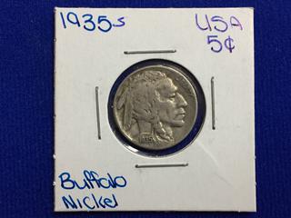 1935 USA Buffalo Nickel.