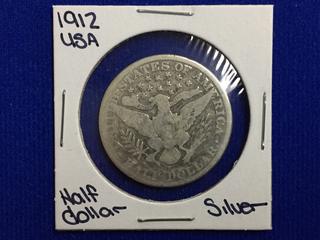 1912 USA Silver Half Dollar.