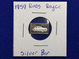 .925 Silver Art Bar, "1959 Rolls-Royce".