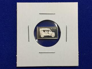 .925 Silver Art Bar, "1907 Thomas".