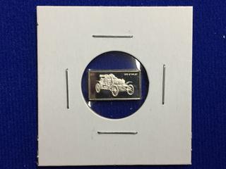 .925 Silver Art Bar, "1908 Stanley".