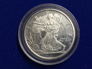 .999 1/2 Troy Ounce Fine Silver Medallion.