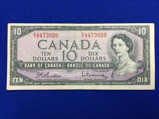 1954 Canada Ten Dollar Bank Note, S/N EV4473820.