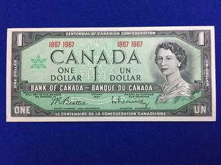 1867-1967 Canada One Dollar Centennial Bank Note.