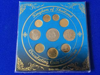 Kingdom Of Thailand Circulating Coin Collection.