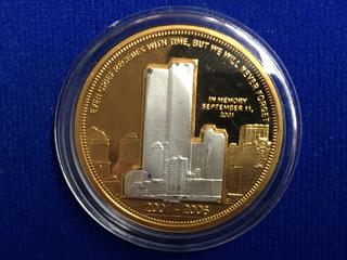 National Collectors Mint In Memory September 11, 2001 Token.